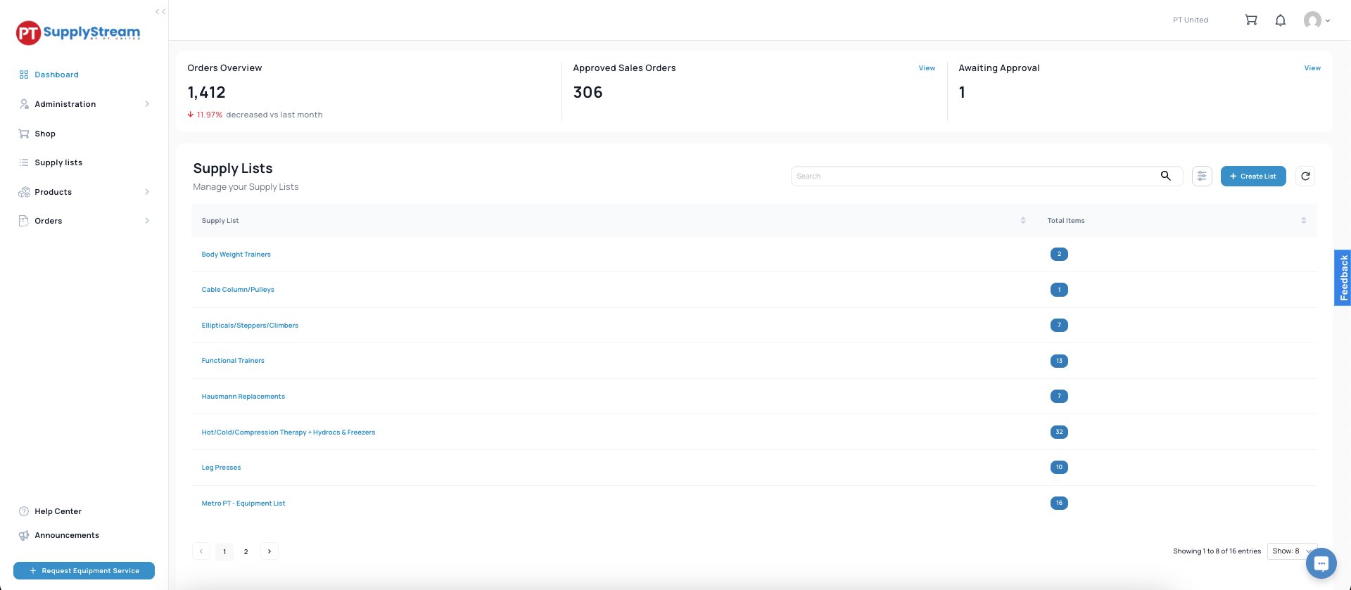 SupplyStream Dashboard